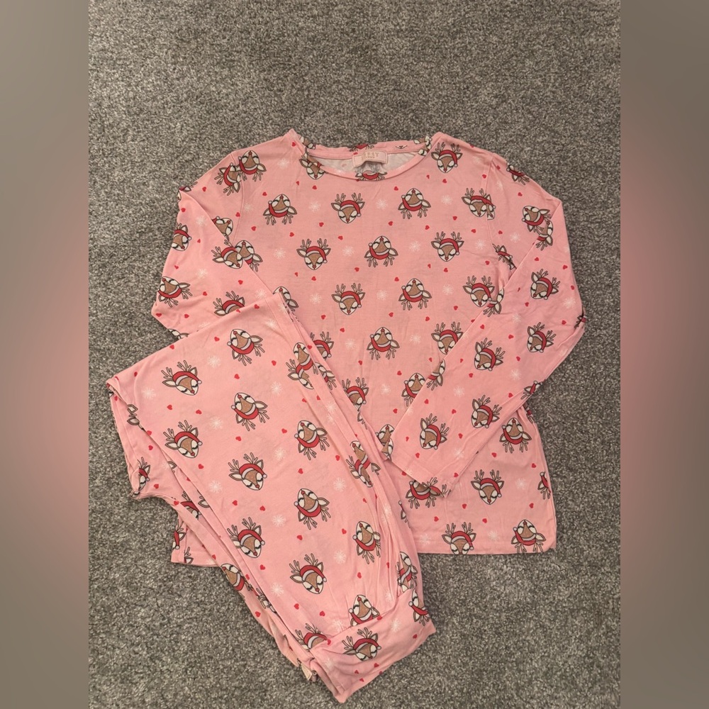 Lipsy Christmas Rudolph pajamas Age 11-12